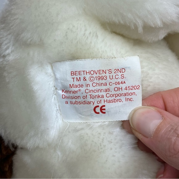 Beethoven's 2nd Hasbro 1993 Saint Bernard Plush Stuffed Toy Dog Vintage Kenner - Picture 10 of 16